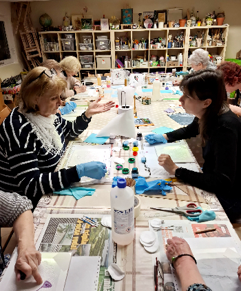 Maľovanie na porcelán - kachličky